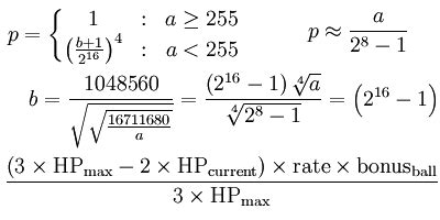pokemon formulas